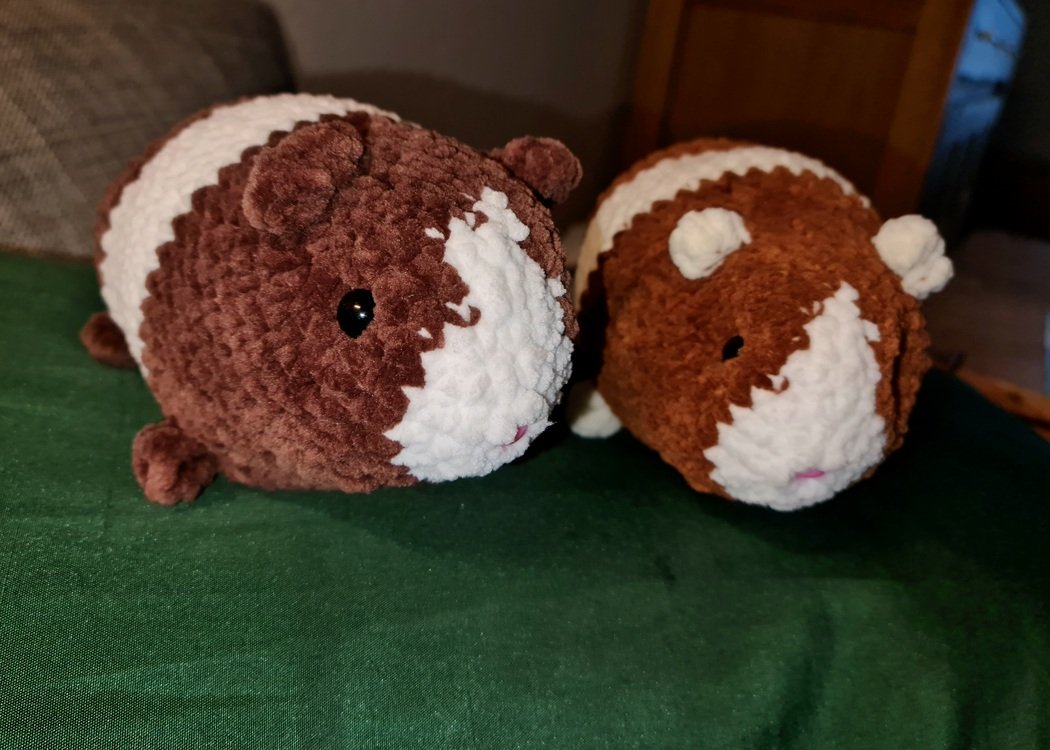 Crochet pattern guinea pig Mina - without sewing