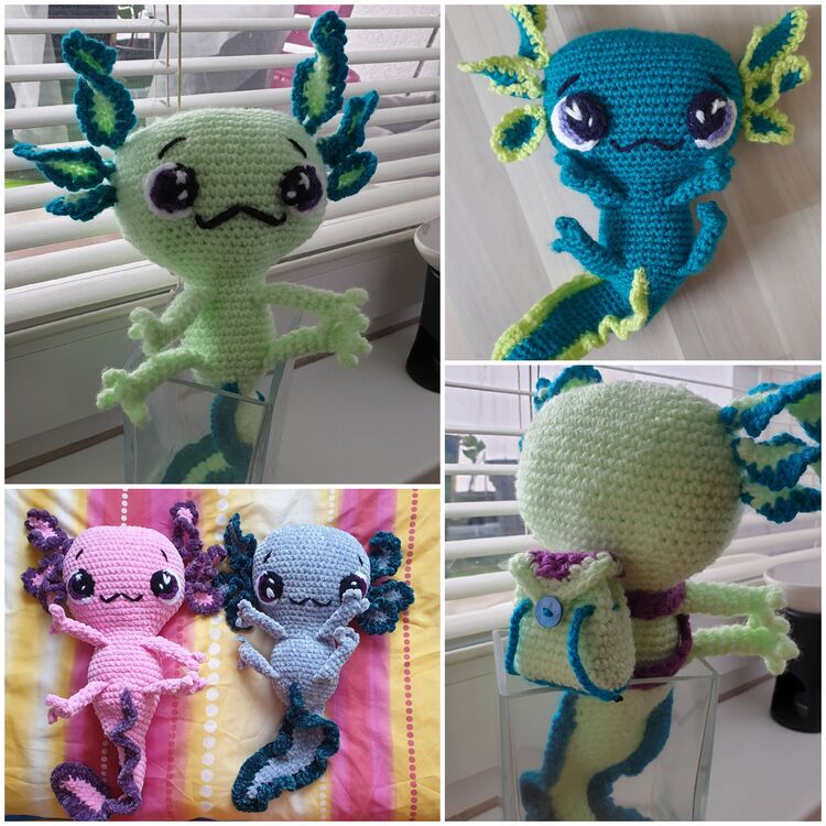 Axolotl Finn Crochet Pattern