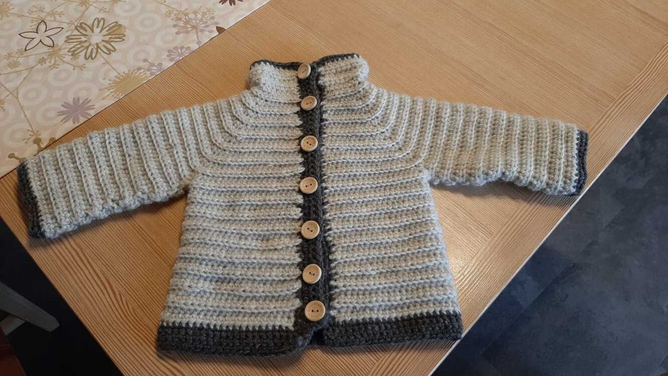 - MINI SMILLA - Kapuzenjacke/Jacke Häkeln, ab Puppengröße 42cm-Größe 110