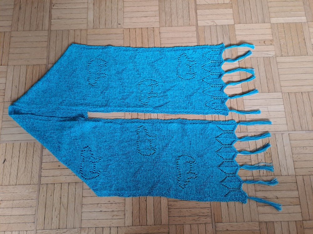 Strickanleitung Schal und Adventkalender &quot;Eisbär&quot;