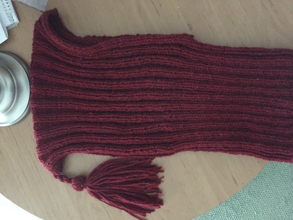 StrickHoodie mit Rollkragen