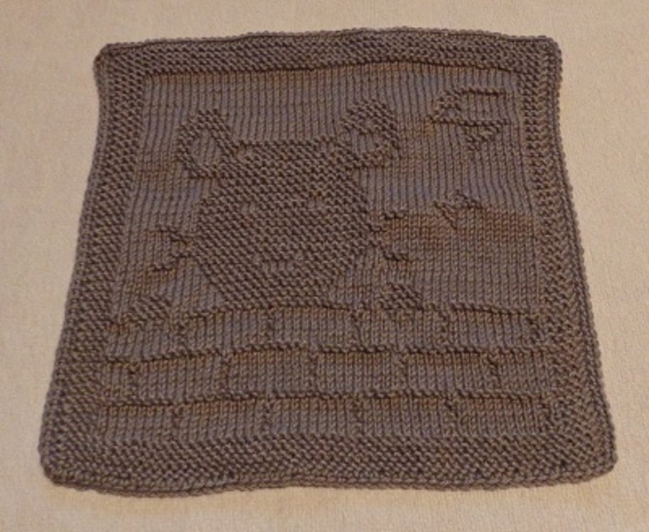 Strickanleitung Waschlappen &quot;Freche Maus&quot; - ganz einfach