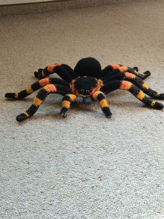 Gehäkelte  Vogelspinne . Spinne Häkeln. Häkelanleitung amigurumi.