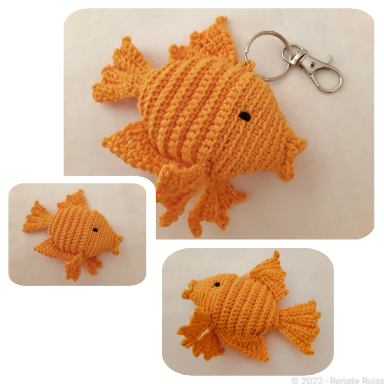 Häkelanleitung Amigurumi kleiner Fisch| Der Fisch Häkeln