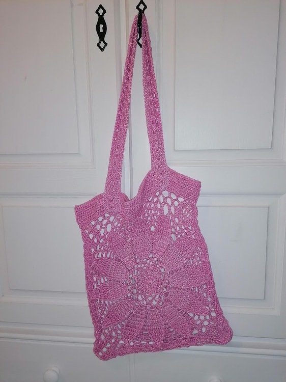 Bag Shopper market tote bag Large Flower - decorative and versatile