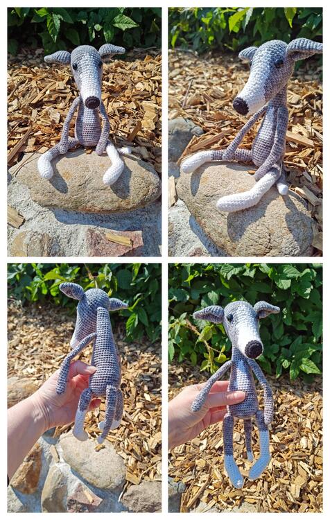 Crochet Greyhound Pattern Crochet Whippet Pattern Crochet Dog Amigurumi