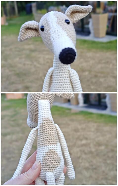 Crochet Greyhound Pattern Crochet Whippet Pattern Crochet Dog Amigurumi