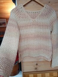 Mit Deiner Hilfe und flauschiger Wolle ist diese Pullover entstanden, nicht mal 300g leicht...