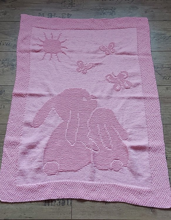 Knitting pattern baby / kids blanket &quot;Happiness&quot; - easy