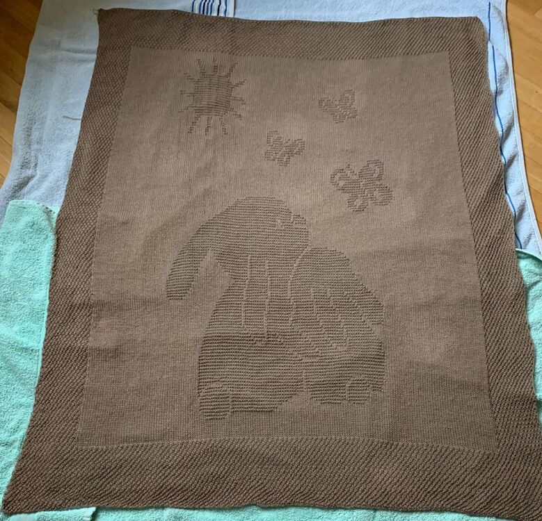 Strickanleitung Baby- / Kinderdecke &quot;Glücksmoment&quot; - einfach