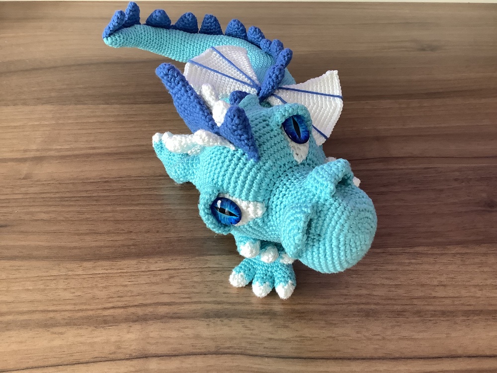 Crochet Pattern &quot; Ice Dragon Sophia&quot;