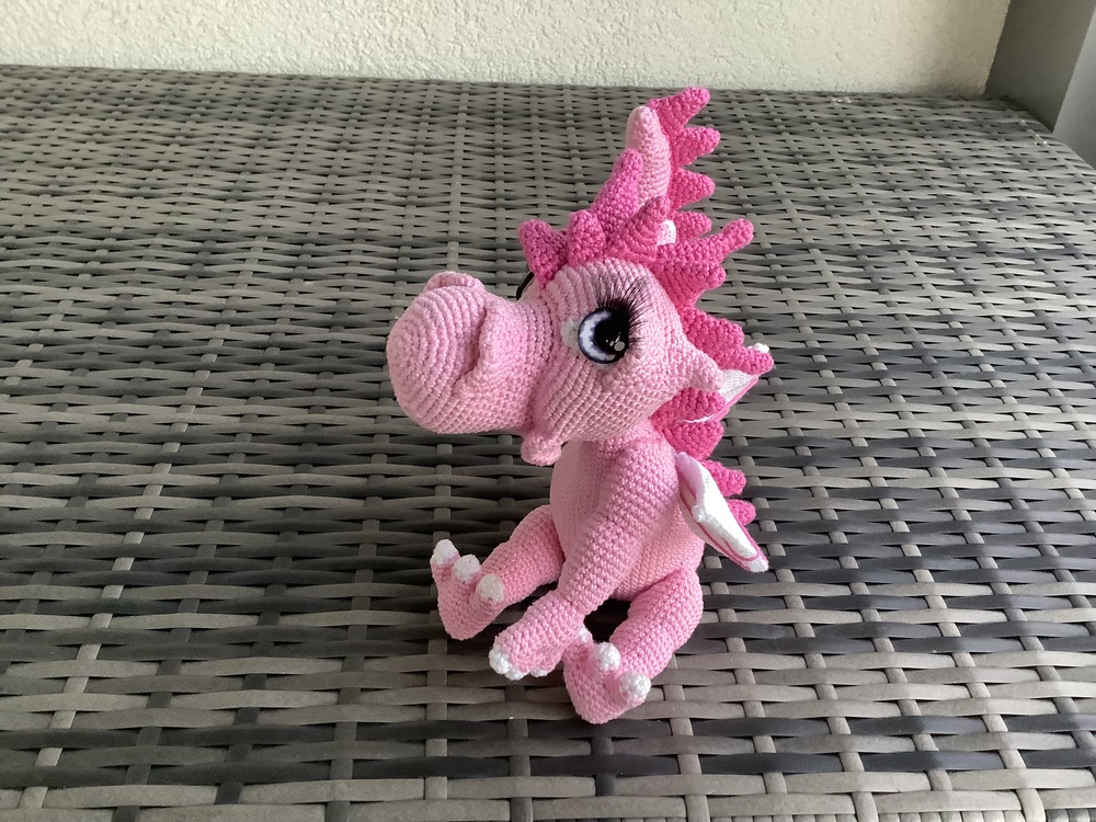 Crochet Pattern &quot; Ice Dragon Sophia&quot;