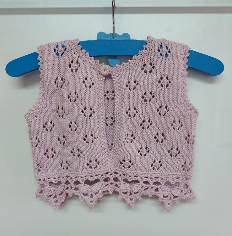 Strickanleitung  - kurzes Shirt / Top für kleine Mädchen &quot;Lollypop&quot;