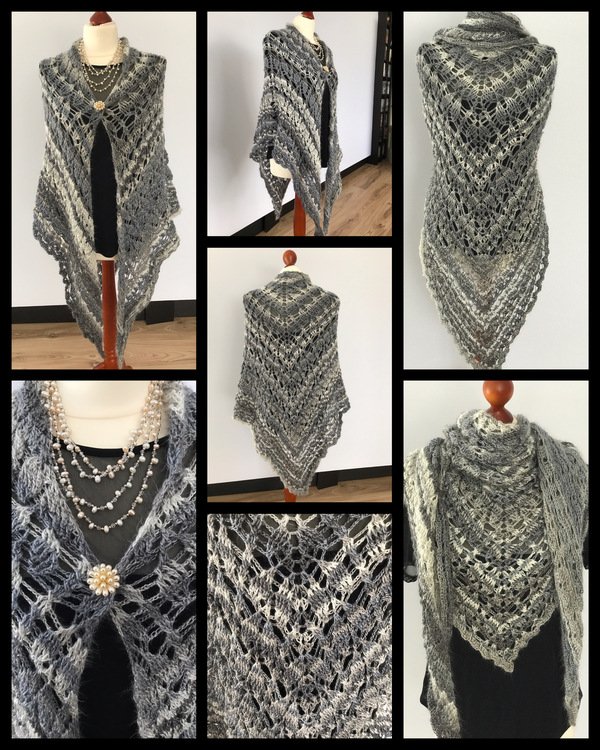 Crochet Pattern Triangular Scarf &quot;Lytaia&quot;