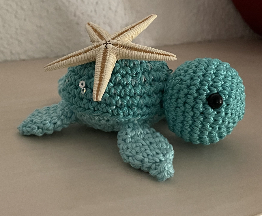 Mara die Meeresschildkröte Amigurumi Häkelanleitung Baby Schildkröte Taufe