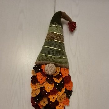 Nun ist er endlich fertig mein Glitzer-Gnom. Hier mal die Bling-bling Variante.
Gute Anleitung,verständlich und eine schöne Resteverwertung.