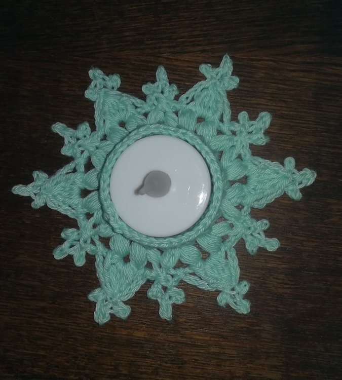 LED tea light holders &quot;Let it Go&quot; - crochet tutorial