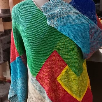 Ich hab meinen Karl mit 2 Bobbel 4 fädig gestrickt, der 1. Bobbel wurde ganz verstrickt und beim 2. Ca dreiviertel, Gr 40/42