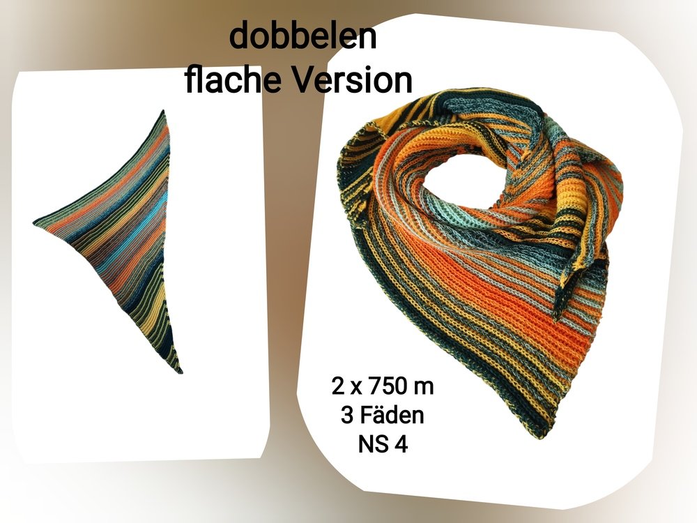 Häkelanleitung Tuch „dobbelen“