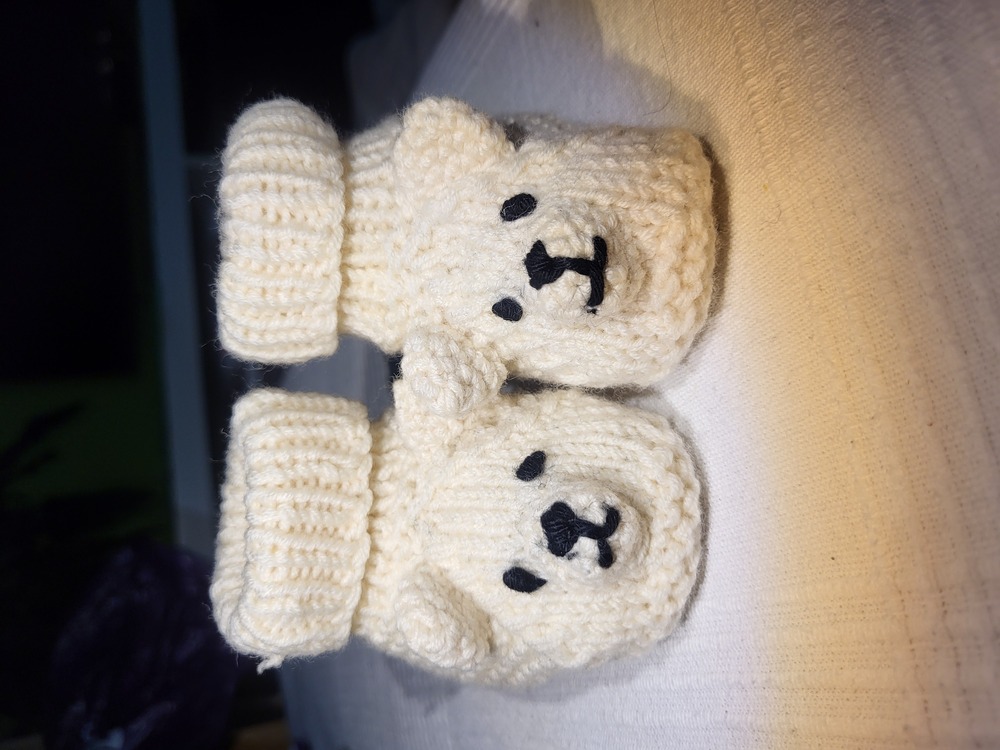 Strickanleitung Babyschühchen &quot;Bärchen&quot;