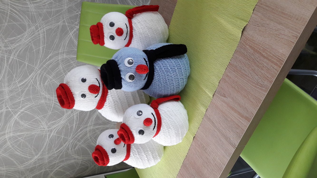 Strickanleitung Schneemann