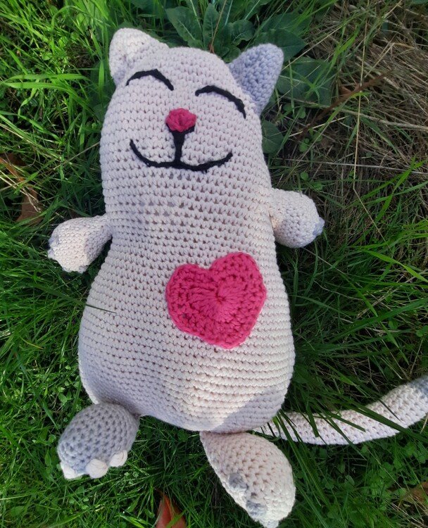 Süßes Kätzchen Amigurumi Häkelanleitung Katze Kuscheltier Spielzeug