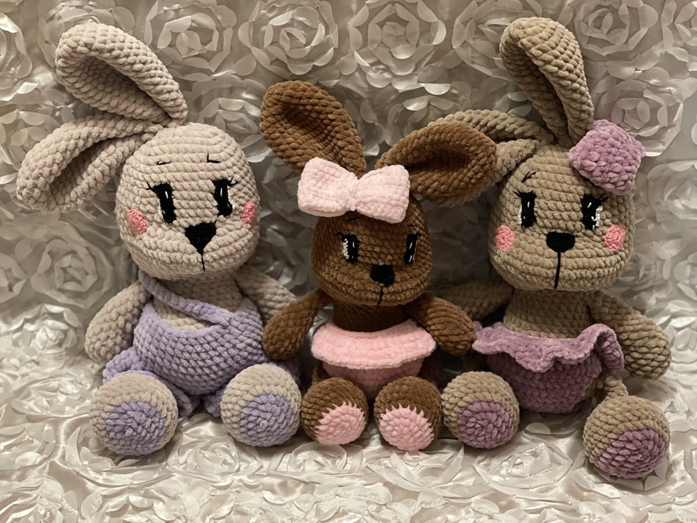 süße Hasen Häkelanleitung Amigurumi Spielzeug (Kaninchen)