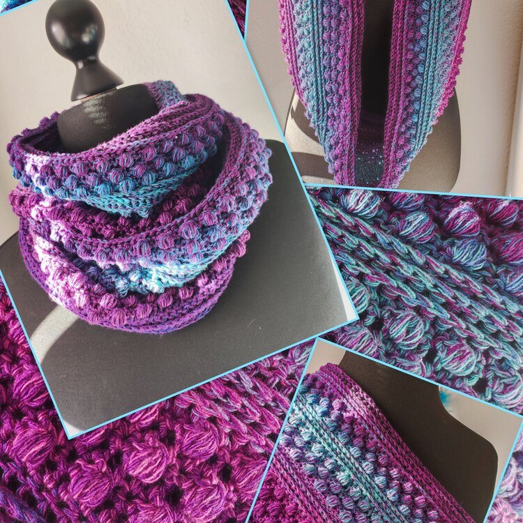 Noppi - cosy crochet loop