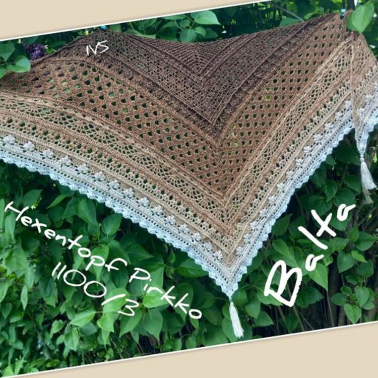 Crochet Pattern Triangular Scarf &quot;Balta&quot; - Best of 2022