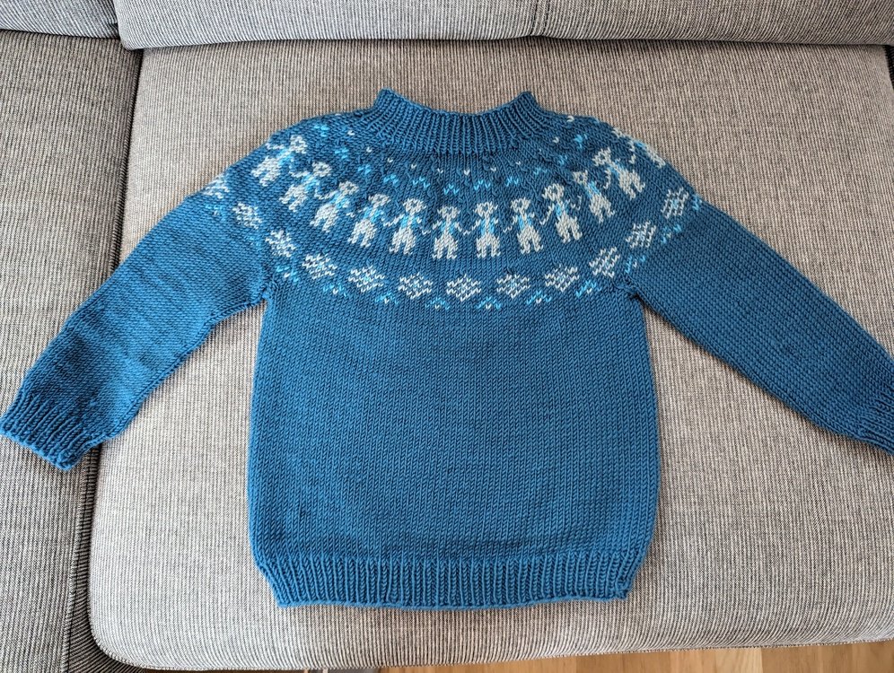 Strickanleitung für Norwegerpulli Gr. 92/98