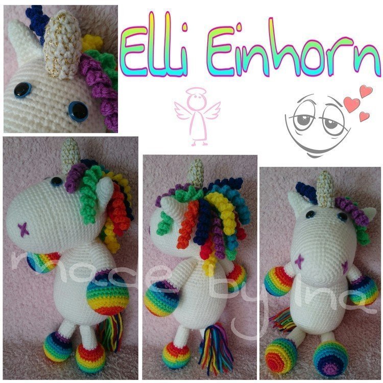 Crochet Pattern Elli the Unicorn