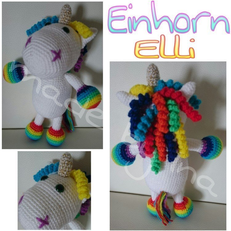 Crochet Pattern Elli the Unicorn