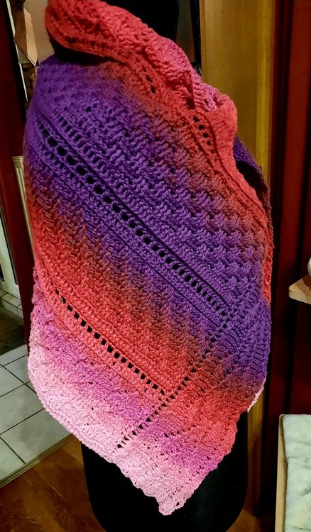 Crochet Pattern Triangular Scarf &quot;Pantariste&quot;