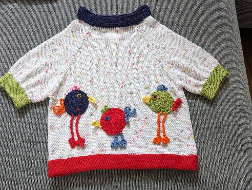 Strickanleitung Kinderpulli &quot;Piepmatz&quot;