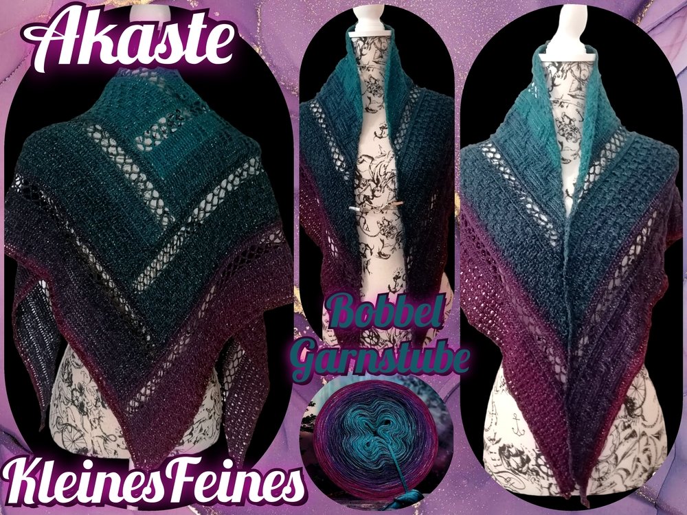 Crochet Pattern Triangular Scarf &quot;Akaste&quot; - Handmade Unique Design