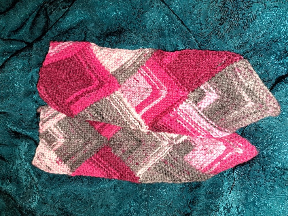 Patchwork Handstulpen/Armstulpen &quot;in one piece&quot; - Strickanleitung