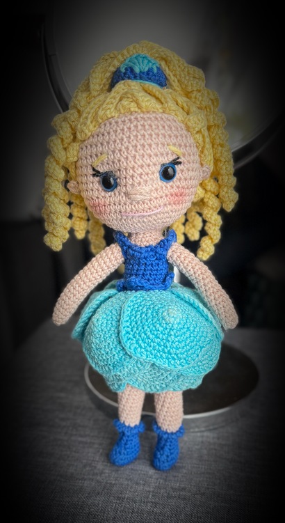 Crochet pattern doll, flower fairy amigurumi