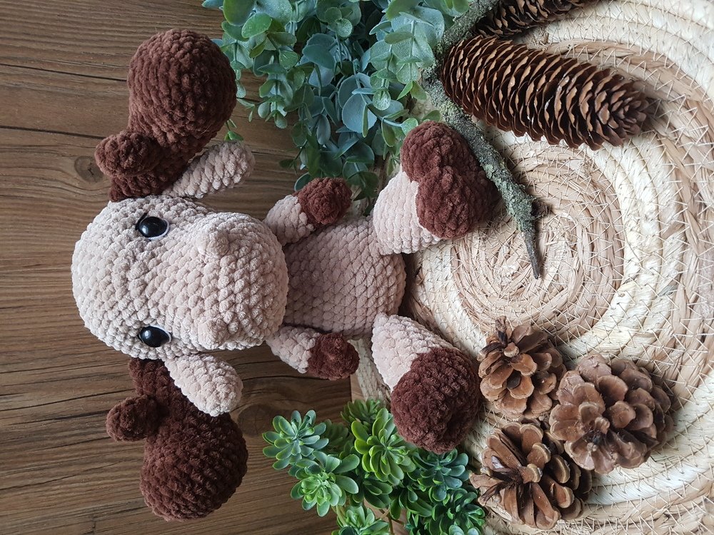 Crochet pattern I Moose Elmar I Eng