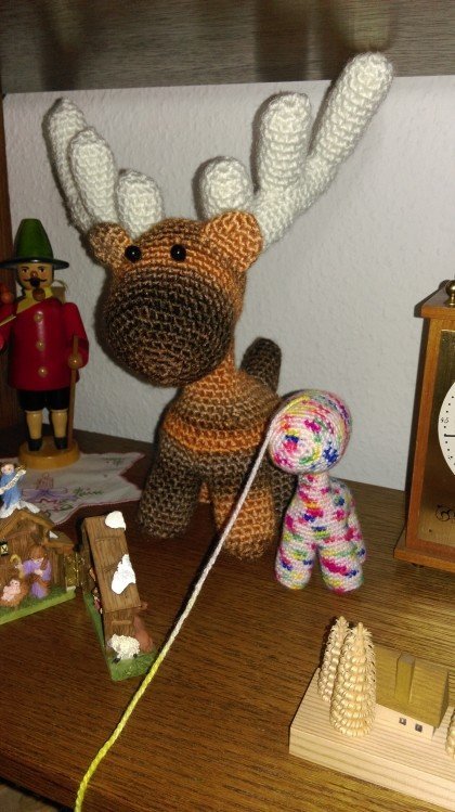 Freddy, der Elch - Amigurumi Häkelanleitung