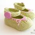 Häkelanleitung Babyschuhe -  Ballerinas für Babys gehäkelt - No.8