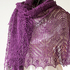 Rectangle lace shawl "Muscari"