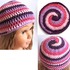 Ebook Mütze Spirale mit 4 Farben häkeln Anleitung für eine Häkelmütze / Beanie mit Wirbel