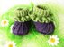 Baby shoes "Blackberry", sizes: newborns - 12 m.