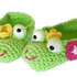 Children Slippers "Frog King", Crochet Pattern, kids sizes