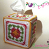 Papierbox aus Granny Squares