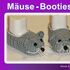 Baby Mäuse Booties Häkelanleitung