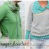 Kragenhoodie Anleitung + Schnitt Gr. 34-48