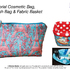 PDF E-Book,Cosmetic Bag, Wash Bag and Fabric Basket