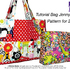 Bag Jenny with zipper,Pattern for 2 sizes