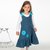 Girls dress pattern, easy tunic with hem ruffles + bow tiesebook